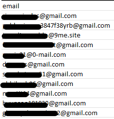 Bulk email validation, file being uploaded
